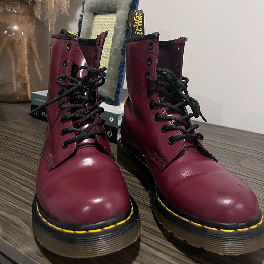 Cherry Red Dr. Martens Boots